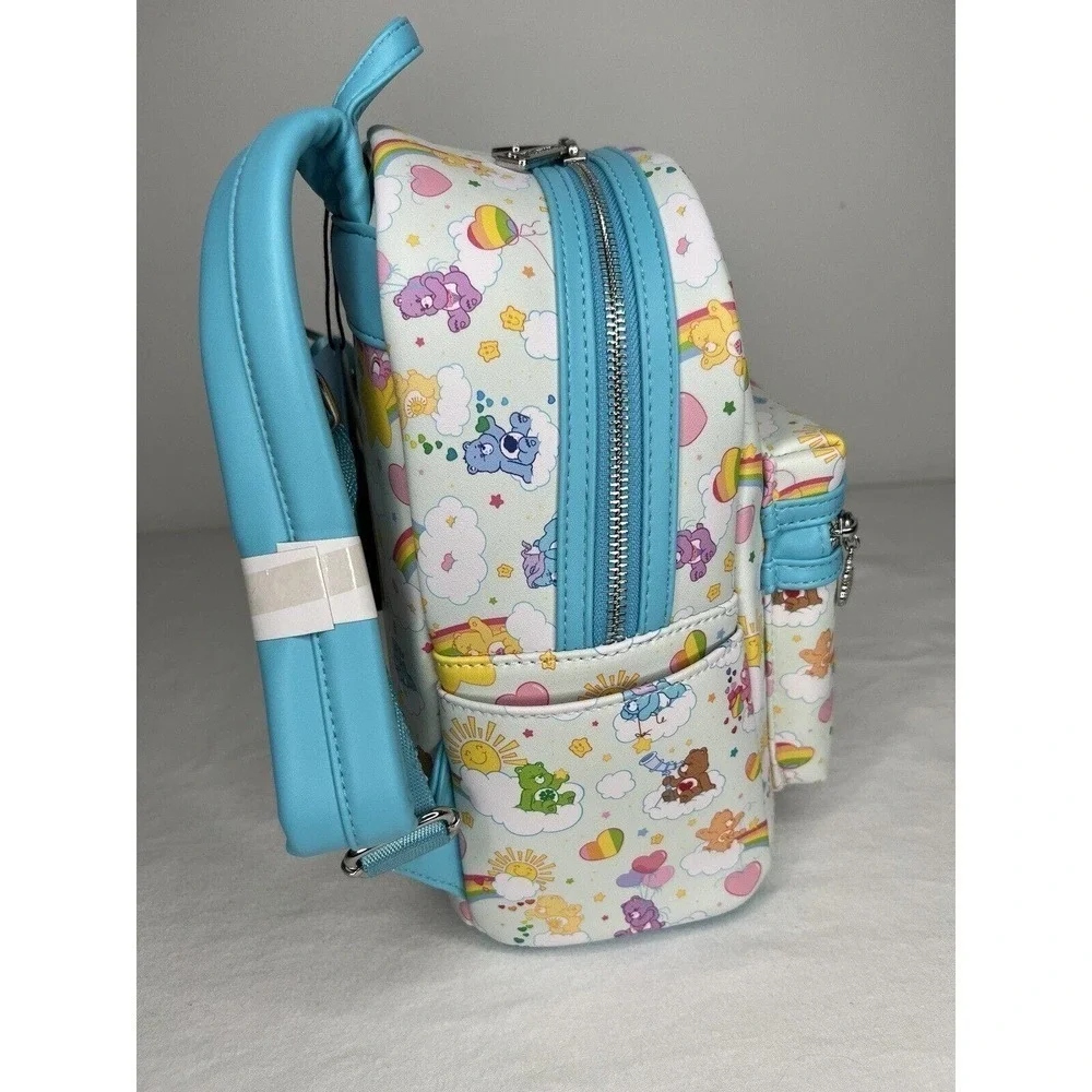 NWT Loungefly Care Bears Rainbow Colorful Mini Backpack